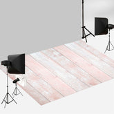 Aperturee - Rosafarbener Holzbodenhintergrund für Fotoshooting