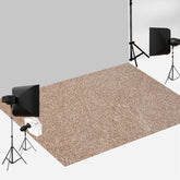 Aperturee - Brauner gefrosteter Sandstrand mit Textur Bodenhintergrund