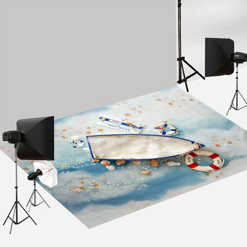 Aperturee - Wolkenstern Neugeborenenboot nautische Bodenkulisse