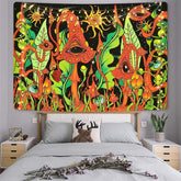 Mysteriöses Wesen Trippy Neuheit Cartoon Tapisserie