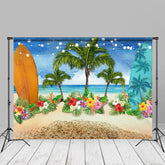 Aperturee - Surfbrett Blumenstrand Hawaii Sand Sommerhintergrund