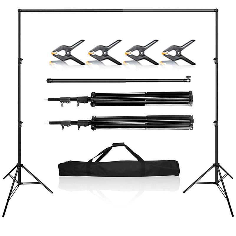Aperturee - 10X10FT verstellbarer Fotohintergrundständer aus Metall