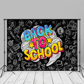 Aperturee - Zurück Schule Strichmännchen Tafel Hintergrund