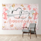 Aperturee - Ballon Herz Jubiläums Valentinstag Hintergrund