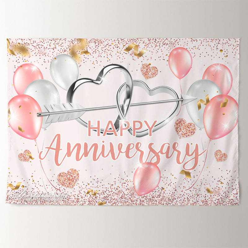 Aperturee - Ballon Herz Jubiläums Valentinstag Hintergrund