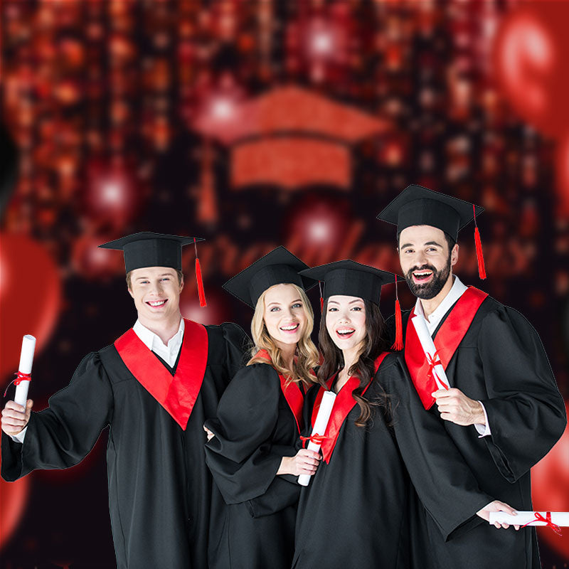 Aperturee - Roter Ballon funkelnder Bokeh Grad Fotoautomaten Hintergrund