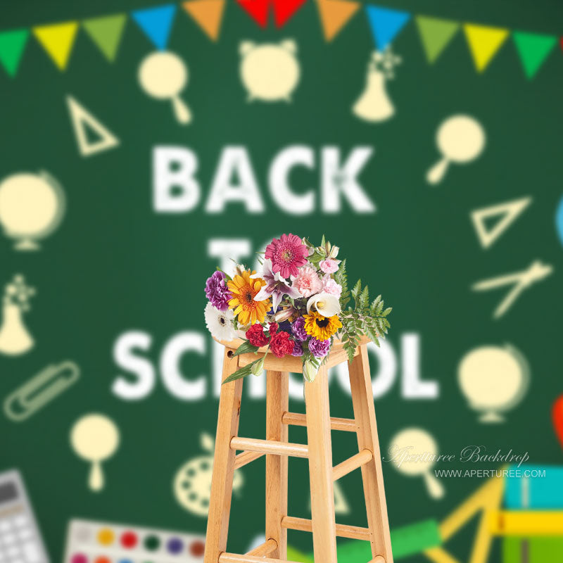 Aperturee - Luftballons Buchfahne Fotohintergrund Zurück zur Schule