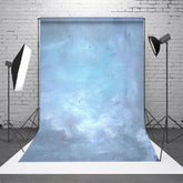 Aperturee - Blaue Kunstfarbe abstrakter strukturierter Fotografie Hintergrund