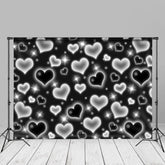 Aperturee - Bokeh Black Heart Valentinstag Hintergründe für Fotos