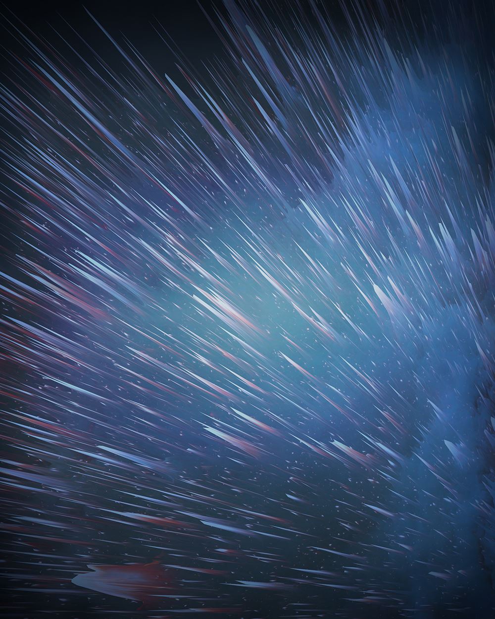 Aperturee - Burst Meteor Dunkelblauer Fotohintergrund für Bilder