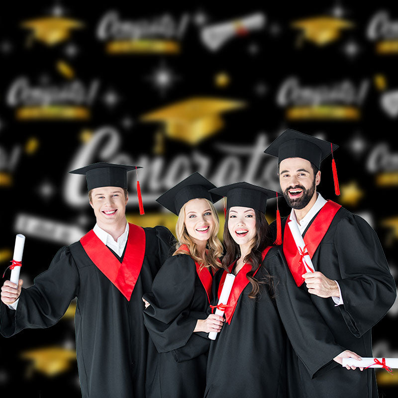 Aperturee - Caps Stars Zertifikate Schwarzer Hintergrund für Fotos