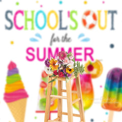 Aperturee - Bunte Eisschulen im Sommer Fotohintergrund
