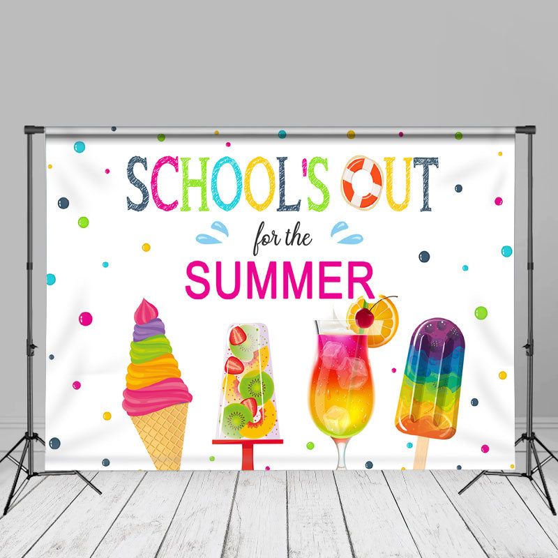 Aperturee - Bunte Eisschulen im Sommer Fotohintergrund