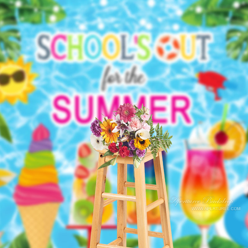 Aperturee - Ice Cream Schules Out Sommer Grad Fotografie Hintergrund