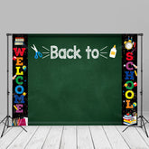 Aperturee - Benutzerdefinierte Tafel Zurück zur Schule Hintergrund für Foto