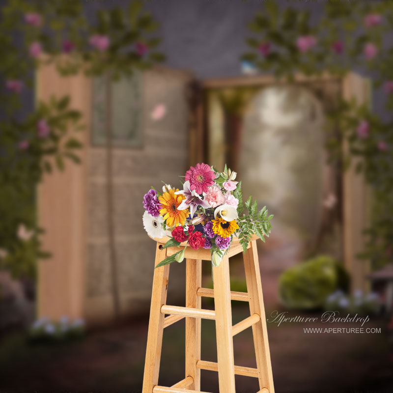 Aperturee - Blumen Schmetterlingsbuch Wunderland Frühlingshintergrund