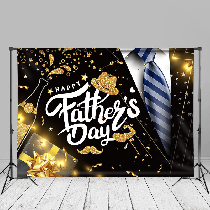 Aperturee - Gentleman Anzug Gold Geschenk Vatertag Hintergrund Diy