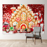 Aperturee - Lebkuchenhaus Candy Snowy Weihnachtskulisse