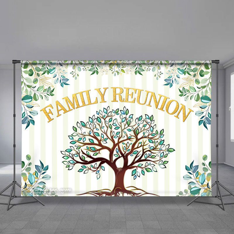 Aperturee - Grüner Baum Familientreffen Weihnachtsfeier Hintergrund