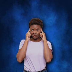 Aperturee - Hellblauer Gemälde Textur Fotostudio Hintergrund