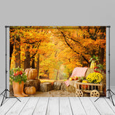 Aperturee - ApertureeAhornwald Beerenholz Pier Blumenhintergrund im Herbst