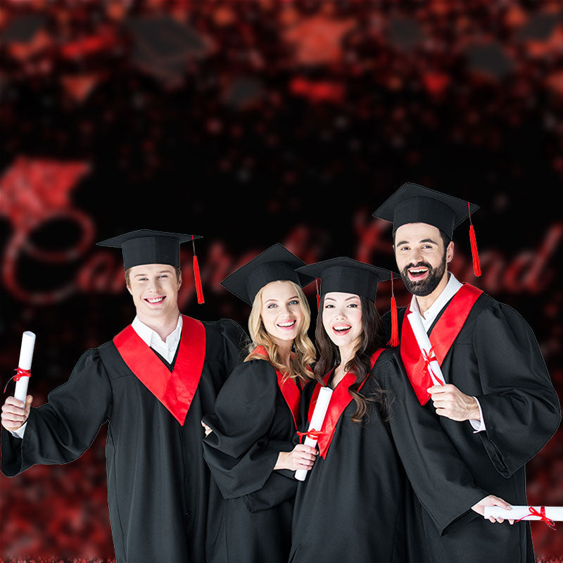 Aperturee - Roter Neon Glitzer Schwarz Glückwunsch Grad Fotos Hintergrund