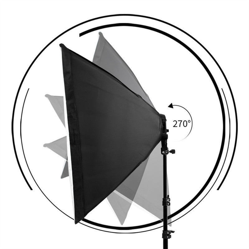 Aperturee - Fotografie Softbox Beleuchtungsständer Set für Fotostudio