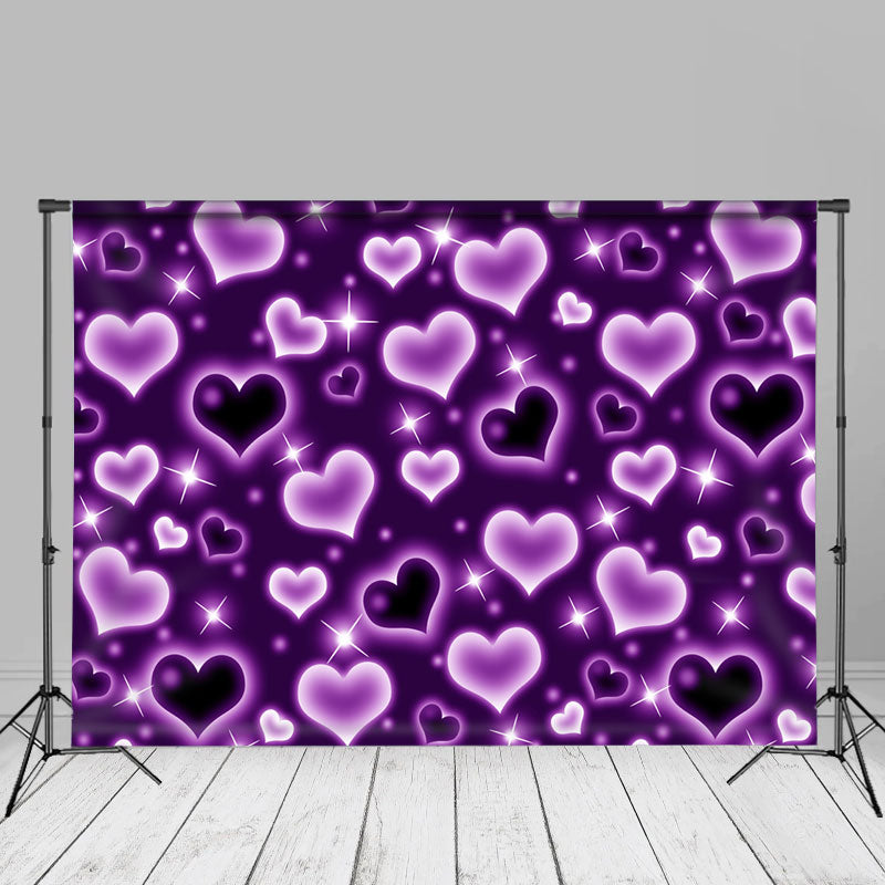 Aperturee - Lila Herz Valentinstag Portrait Studio Hintergrund