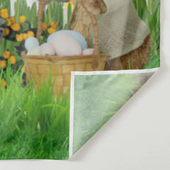 Aperturee - Kaninchen mit Eiern Hunter Happy Easter Day Hintergrund
