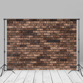Aperturee – Retro Backsteinmauer Fotohintergrund Studio Foto Requisiten