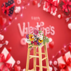 Aperturee - Romantische Geschenke Herzen roter Valentinstag Hintergrund