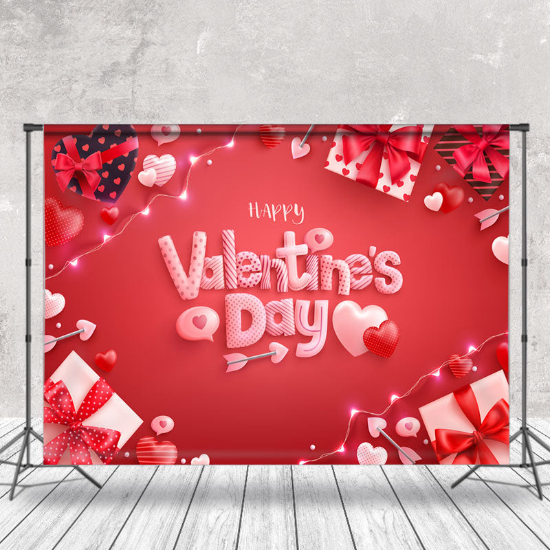 Aperturee - Romantische Geschenke Herzen roter Valentinstag Hintergrund