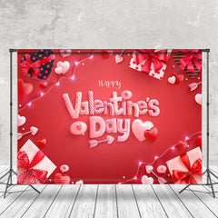 Aperturee - Romantische Geschenke Herzen roter Valentinstag Hintergrund