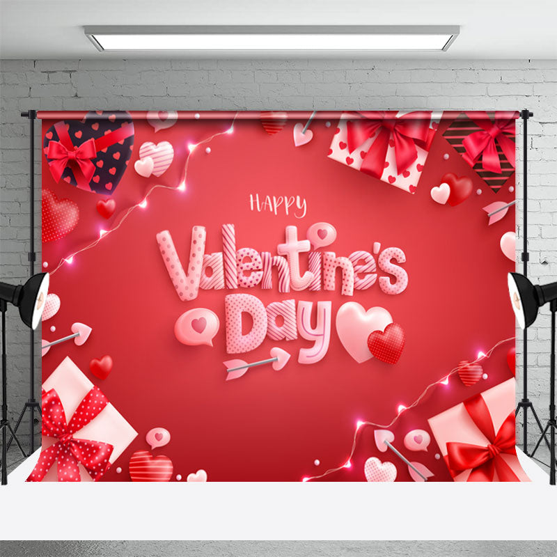 Aperturee - Romantische Geschenke Herzen roter Valentinstag Hintergrund