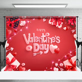 Aperturee - Romantische Geschenke Herzen roter Valentinstag Hintergrund