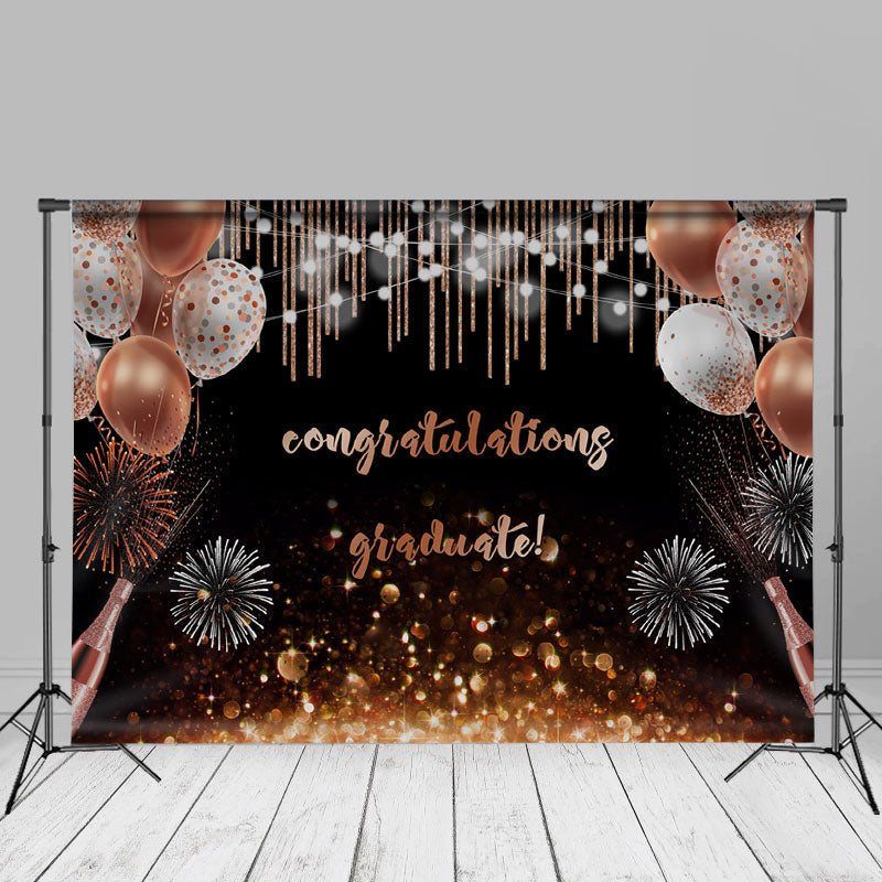 Aperturee - Rose Gold Champagner Bokeh Grad Backdorp für Foto