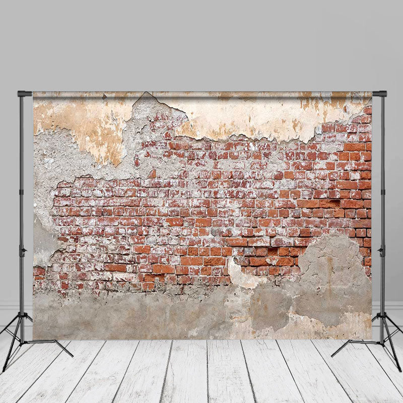 Aperturee – Fotografie Hintergrund „Shabby Country“ mit roter Backsteinmauer