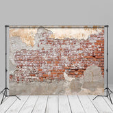 Aperturee – Fotografie Hintergrund „Shabby Country“ mit roter Backsteinmauer
