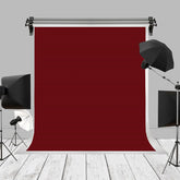 Aperturee - Solide dunkelrote Portrait Fotokabinen Hintergrund für Studio