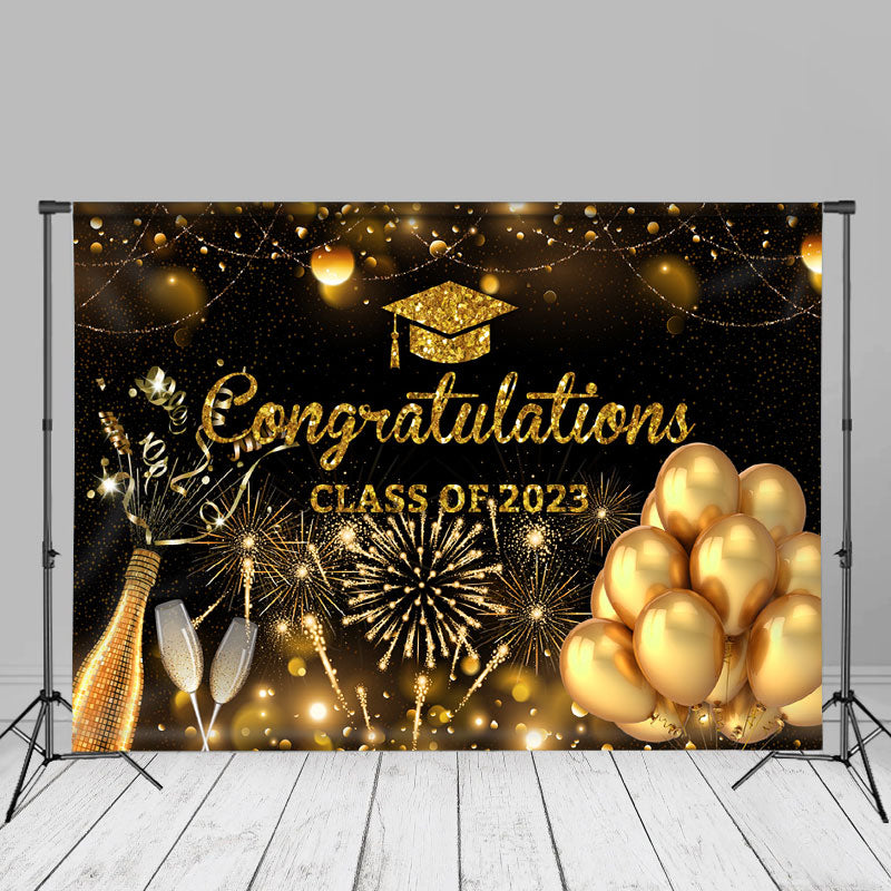 Aperturee - Spark Champagner Bokeh Schwarz Grad Fotohintergrund