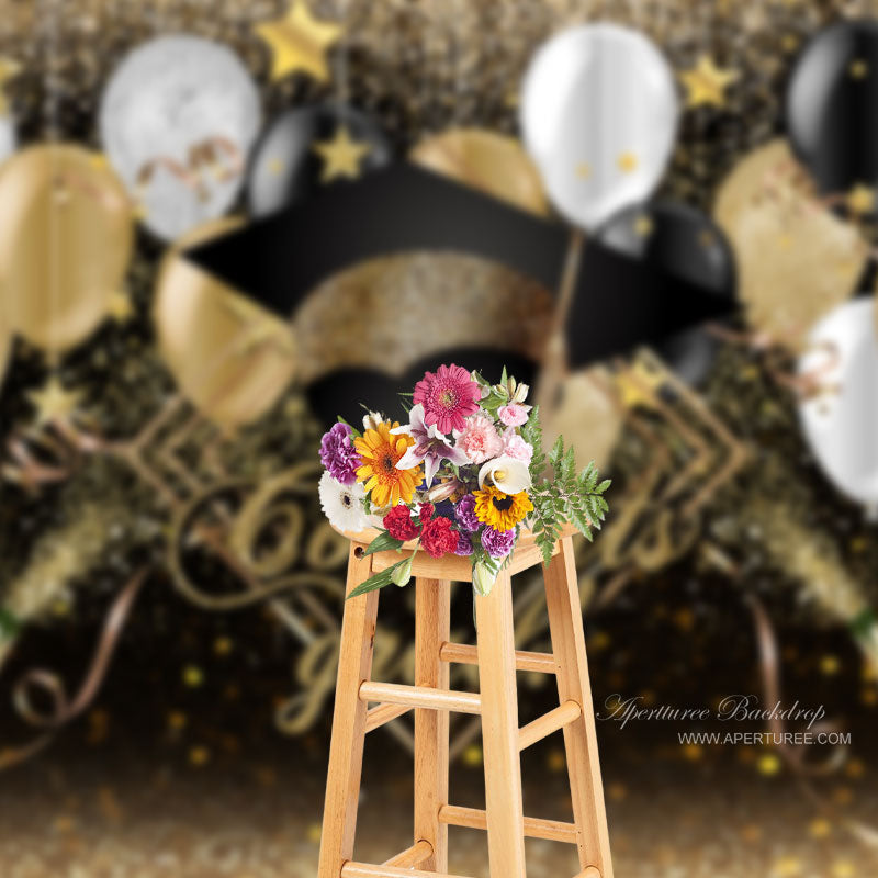 Aperturee - Funkelnder Ballon Champagner Bokeh Hintergrund für Fotos