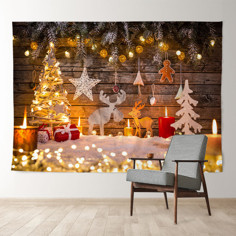 Aperturee - Süße Kerzen Glitzerlichter Weihnachtskulisse