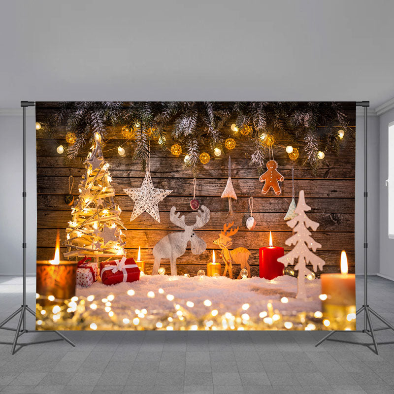Aperturee - Süße Kerzen Glitzerlichter Weihnachtskulisse