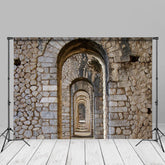 Aperturee - Tempel des Jupiter Anxur Backsteinmauer Fotohintergrund