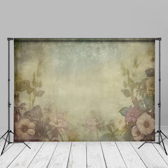 Aperturee - Vintage weißer floraler Kunst Umstandsfoto Hintergrund