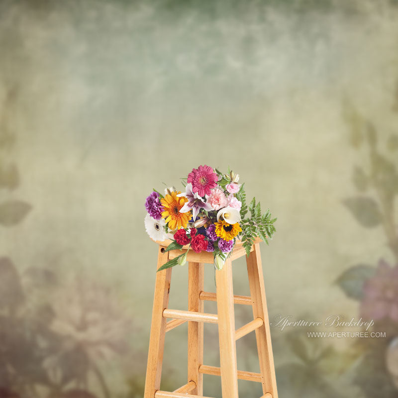 Aperturee - Vintage weißer floraler Kunst Umstandsfoto Hintergrund