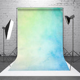 Aperturee - Aquarell grün blauer Farbverlauf Textur Fotohintergrund