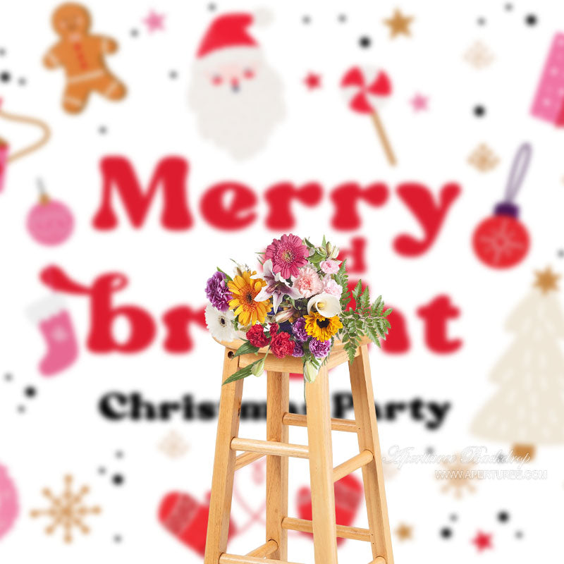 Aperturee - Rot weißer fröhlicher und heller Hintergrund für die Weihnachtsfeier