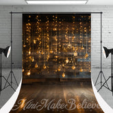 Aperturee - Hölzerne Wandlampe glitzernde Foto Shooting Hintergrund