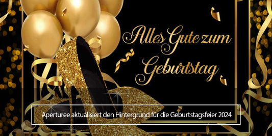 Hintergrund für eine Geburtstagsfeier – Aperturee Deutschland